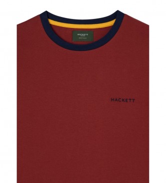 Hackett T-shirt con logo Heritage rossa