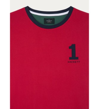 Hackett London Heritage Multi Nbr T-shirt rood