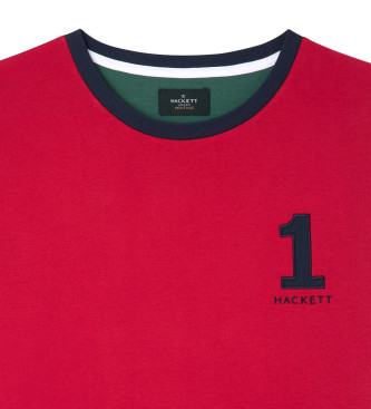 Hackett London Heritage majica Multi rdeča