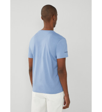 Hackett London T-shirt Heritage Number di colore blu