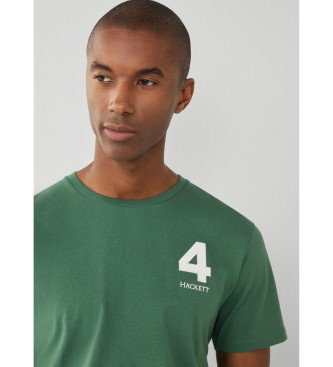 Hackett London Camiseta Heritage Number verde
