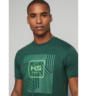 Hackett London Hs grafisk T-shirt grn