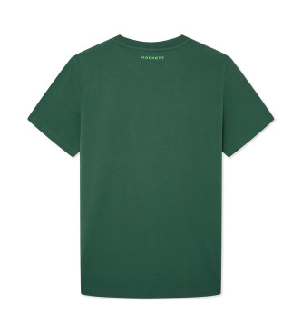 Hackett London Koszulka z grafiką Hs zielona