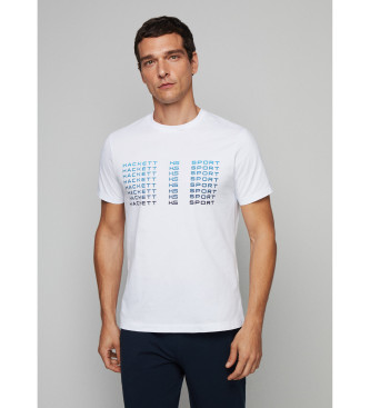 Hackett London T-shirt Hs Logo Fade branco