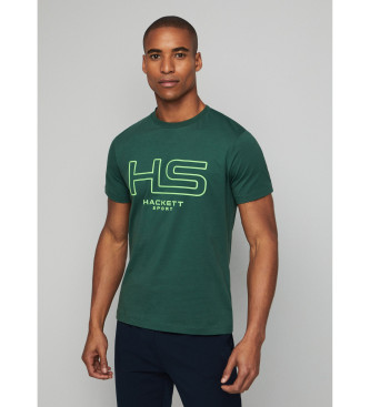 Hackett London T-shirt com logtipo Hs verde
