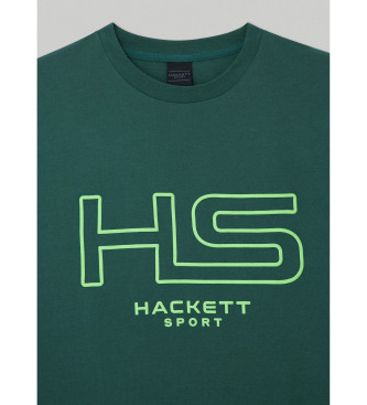 Hackett London Hs T-shirt med logotyp grn