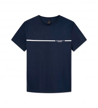 Hackett London T-shirt de viagem HS azul-marinho