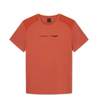 Hackett London Koszulka hybrydowa pomarańczowa