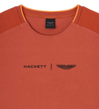 Hackett London Koszulka hybrydowa pomarańczowa