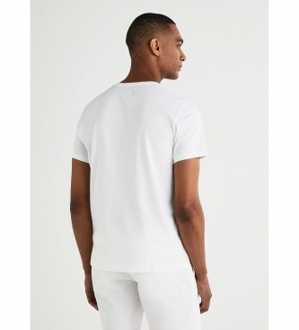 HACKETT T-shirt bianca con logo grande