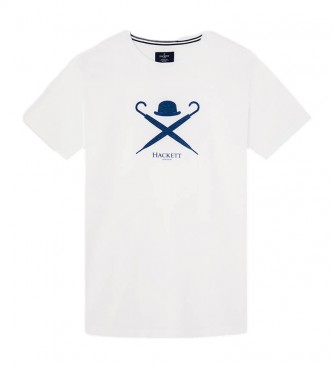 Hackett Camiseta Large Logo blanco