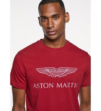 HACKETT T-shirt rouge avec logo Aston Martin