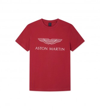 HACKETT T-shirt rouge avec logo Aston Martin