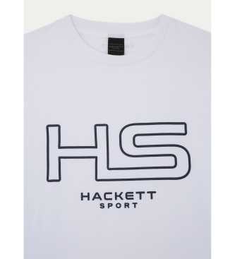 Hackett London Majica z logotipom bela