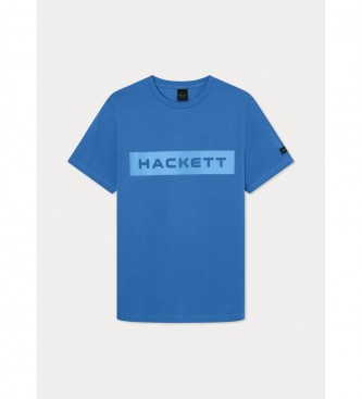Hackett London T-shirt med logotryck bl