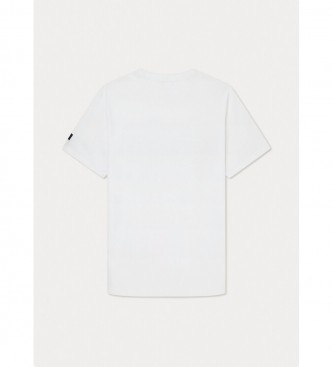 Hackett London T-shirt z nadrukiem logo biały