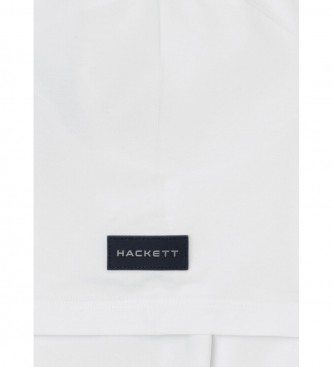Hackett London T-shirt Logo Print blanc