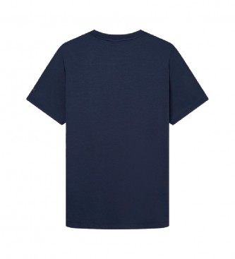 Hackett London Logo T-shirt navy print