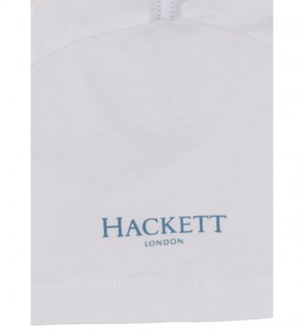 Hackett London Maglietta Logo Fade bianca