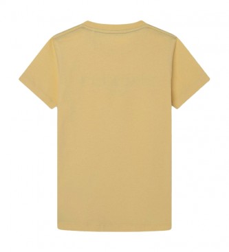 Hackett London Camiseta Maxi Logo amarillo