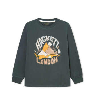 Hackett London T-shirt montagne vert