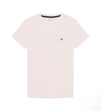Hackett London T-shirt com logtipo pequeno branco
