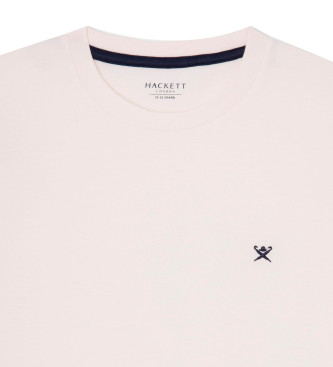 Hackett London T-shirt med liten logotyp vit