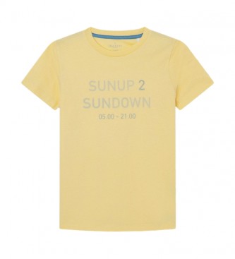 Hackett London T-shirt Sunup gelb