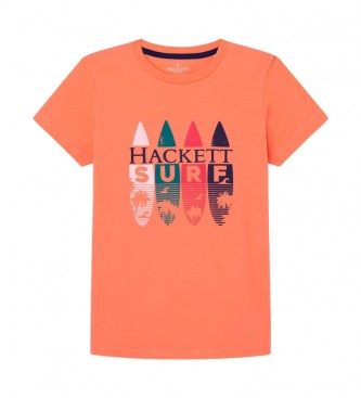Hackett London T-shirt de surf laranja