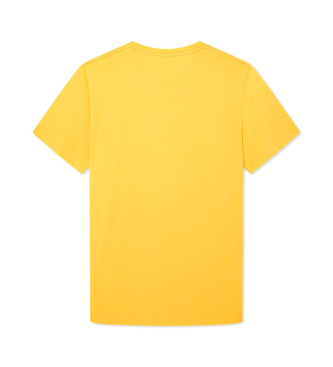 Hackett London T-shirt Swim Logo żółty