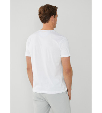 Hackett London T-shirt bianca con logo Swim