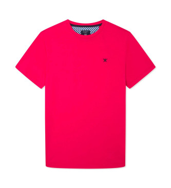 Hackett London Koszulka z logo Swim czerwona
