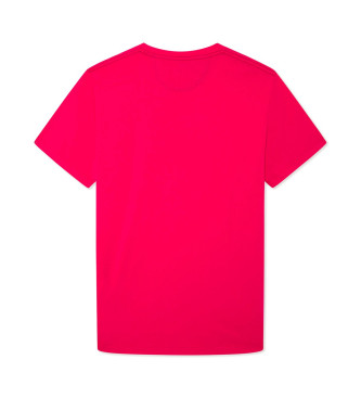 Hackett London Swim Logo T-shirt rouge