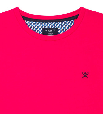 Hackett London T-shirt com logtipo de natao vermelha