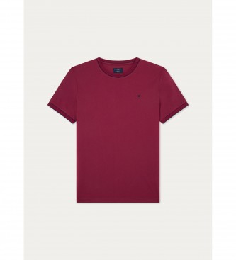 Hackett London Tipped T-shirt maroon