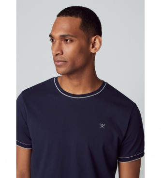 Hackett London T-shirt com bico em azul marinho