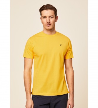 Hackett London T-shirt Trim Logo jaune