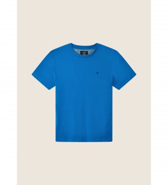 Hackett London Trim Logo T-shirt blauw