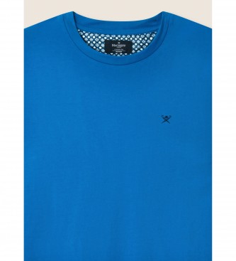 Hackett London T-shirt azul com logtipo Trim