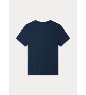 Hackett London T-shirt bsica da Marinha