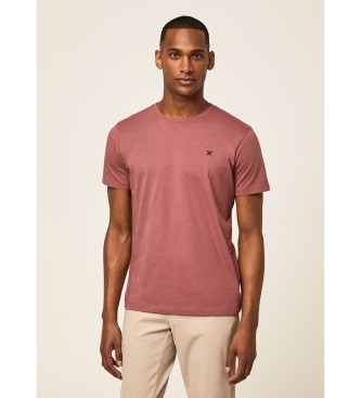 Hackett London Basic T-Shirt Embroidered Logo Red