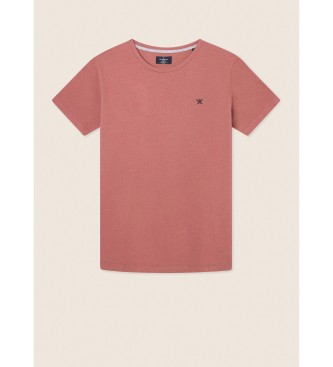 Hackett London T-Shirt Basic Logo Brod Rouge
