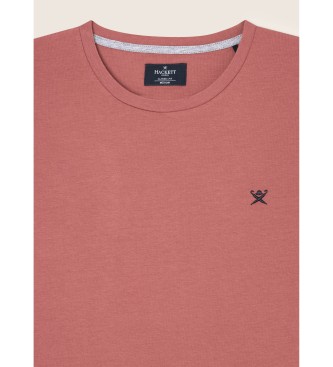 Hackett London T-Shirt Bsica Bordada com Logotipo Vermelho
