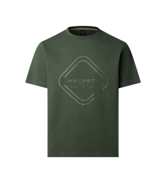 Hackett London Zielona koszulka Club House