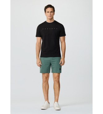 Hackett London T-shirt nera con logo dalla vestibilit� classica