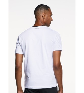 Hackett T-shirt bianca con logo stampato