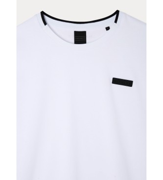 Hackett T-shirt bianca con logo stampato