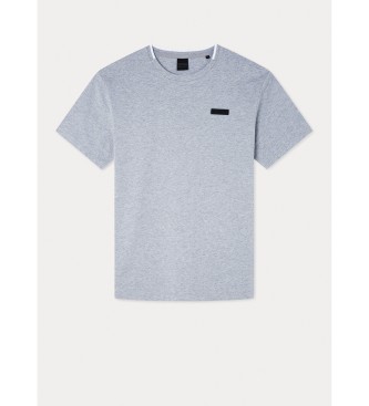 Hackett London T-Shirt mit Logodruck Grau