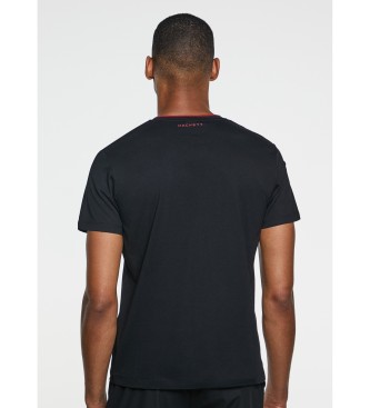 Hackett London Logo Printed T-Shirt Black