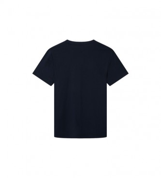 Hackett Logo T-Shirt Navy Print
